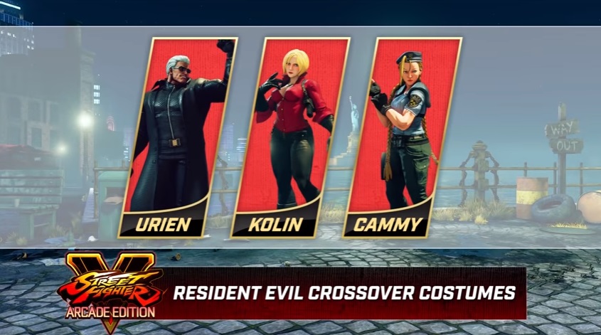 Personagens de Street Fighter V ganharão roupas de Resident Evil